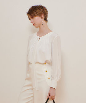 シルキータックボウブラウス|allureville OFFICIAL SITE