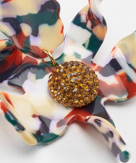 LELE SADOUGHI 花モチーフピアス LELE SADOUGHI (レレ サドゥギ)】CRYSTAL LILY EARRINGS