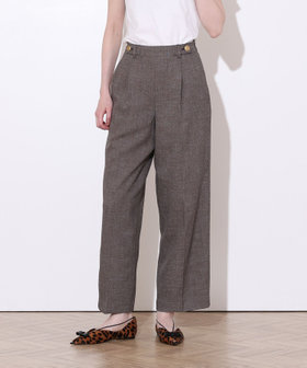 PLUM MIX タックパンツ