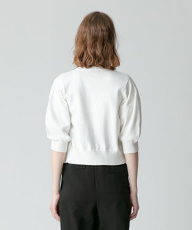 美品【allureville】ギマコットンハーフパフスリーブカーディガン 2 ギマコットンハーフパフスリーブカーディガン|allureville