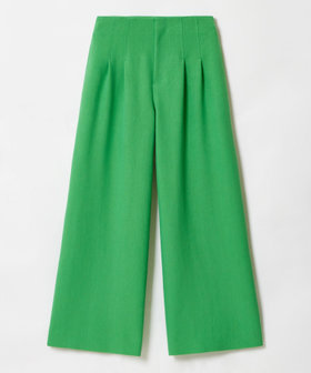 allureville リネン混 シェルタリングヨークレスパンツ イエロー 20221012290_d6f2ca5f739d2674af