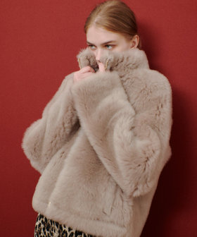 美品✨Lisa Conte' リサコンテ　リアルムートンコート　レザー LISA CONTE(リサコンテ)】 ZIP UP FUR CT|allureville OFFICIAL SITE