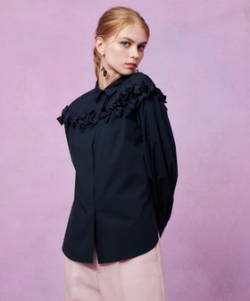 WEB限定【LOULOU WILLOUGHBY】メニーリボンパフスリーブシャツ
