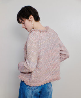 ミックスツイードニットジャケット|allureville OFFICIAL SITE