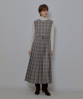 サイドスリットプリーツロングワンピース|allureville OFFICIAL SITE