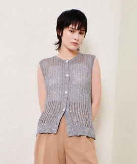 スパンコールメッシュプルオーバー|allureville OFFICIAL SITE