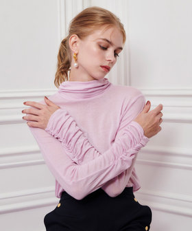 【LOULOU WILLOUGHBY】シルクジャージプルオーバー