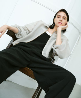 ストレッチトロサロペットパンツ|allureville OFFICIAL SITE