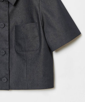 LOULOU WILLOUGHBY】シャンブレー半袖ジャケット|allureville