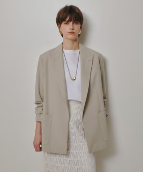〈WEB・ルミネ別注〉ボタンレスジャケット