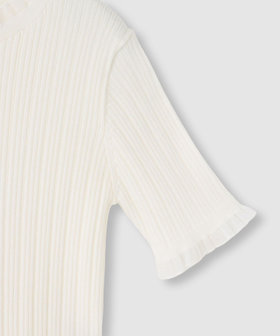 LOULOU WILLOUGHBY】ハーフチューブラーリブニット|allureville