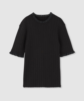 LOULOU WILLOUGHBY】ハーフチューブラーリブニット|allureville