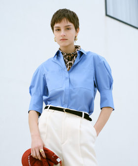 allureville コットンブラウス アシメラッフルブラウス|allureville OFFICIAL SITE / ONLINE