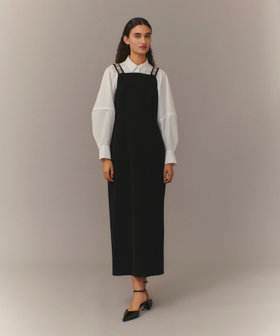 【LOULOU WILLOUGHBY】ビジュージャンパースカート