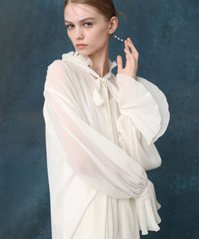 プリーツディテールシフォンワンピース|allureville OFFICIAL SITE