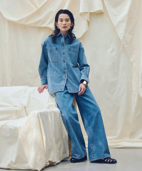 【ATELIER Line】デニムバギーパンツ