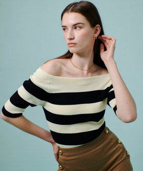 ◇ 2WAY ネック5分袖プルオーバー|allureville OFFICIAL SITE / ONLINE