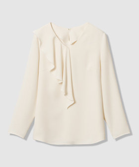 LOULOU WILLOUGHBY】ラッフルスカーフブラウス|allureville OFFICIAL