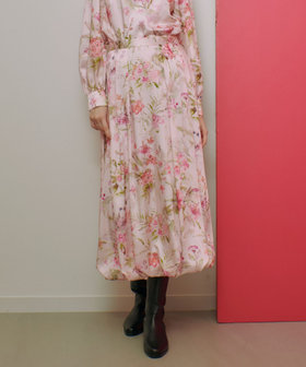 リッププリント シースルーロングスカート サイズ1 LOULOU ルルウィルビー LOULOU WILLOUGHBY ルルウィルビー 20SS ポルカドットロング