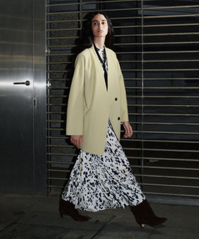 カシミヤ混リバーミドルラップコート|allureville OFFICIAL SITE