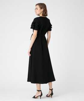 LOULOU WILLOUGHBY】ラッフルコサージュワンピース|allureville