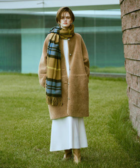 ツーブロッキングボアコート|allureville OFFICIAL SITE / ONLINE SHOP