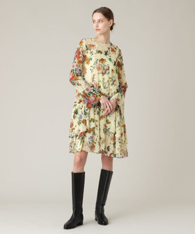 LOULOU WILLOUGHBY】RATTIシフォンフラワープリントワンピース