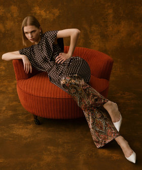 LOULOU WILLOUGHBY】ペイズリードットオールインワン|allureville