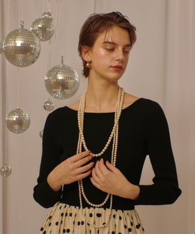 3連パールネックレス