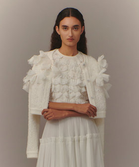 【LOULOU WILLOUGHBY】ペタルパピヨンカーディガン