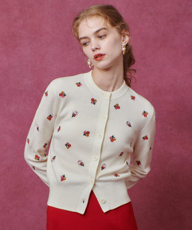 新品未使用　Loulou Willoughbyパールボタンカーディガン　ホワイト LOULOU WILLOUGHBY - 新品未使用 Loulou Willoughbyパールボタン