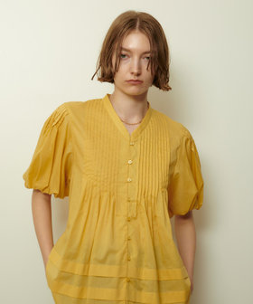 CHONO ビッグスリーブブラウス ピンタックスリーブブラウス | 小柄・低