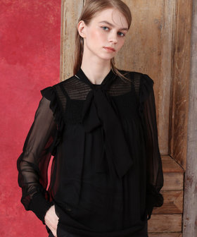 ルルウィルビー　フリルスタンドブラウス 24SS ◇フリルスタンドブラウス|allureville OFFICIAL SITE / ONLINE SHOP