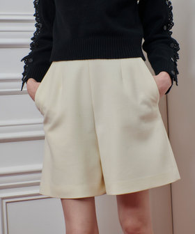 LOULOU WILLOUGHBY ツイルジャージーショートパンツ 2 ネイビー LOULOU WILLOUGHBY】ルマーノツイルショートパンツ|allureville