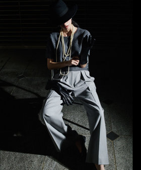 サキソニードットベルトパンツ