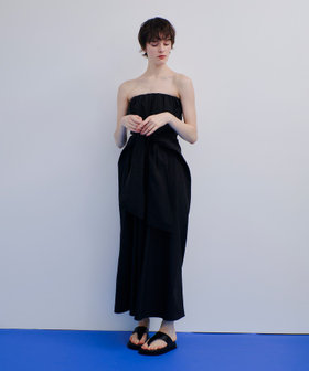 【新品未使用・お買い得！！】アルアバイル/ワンピース/黒×白/ドット柄/サイズ1 セール】 ドットマーメイドワンピース （ドレス）｜allureville