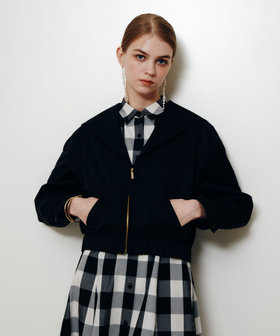 【LOULOU WILLOUGHBY】シャンブレーツイルマリンブルゾン