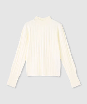 ストライプモックネックレス プルオーバー