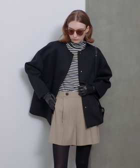 アルアバイル　2024AW レーヨンボンディングノーカラージャケット レーヨンボンディングノーカラージャケット|allureville OFFICIAL SITE