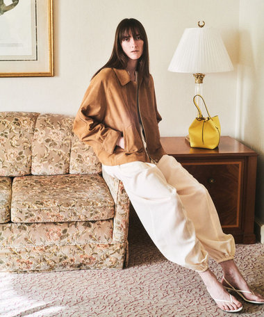 スウェードブルゾン