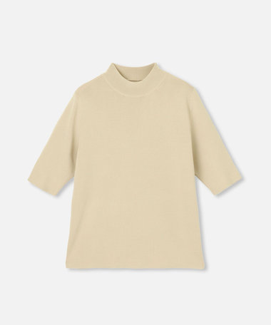 allureville【定価:15,400円】リブモックネックプルオーバー セール】 【LOULOU WILLOUGHBY】リブキリカエモックネックプル