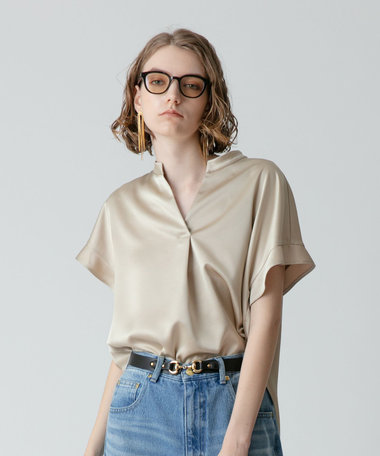 スキッパーステップヘムブラウス|allureville OFFICIAL SITE
