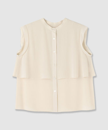 新品未使用　allureville ブラウス　アイボリー アシメラッフルブラウス|allureville OFFICIAL SITE / ONLINE