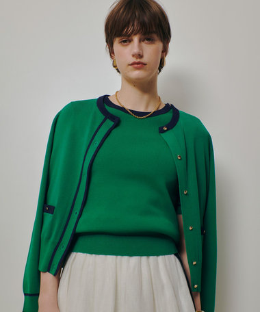 ハイショクポケットクルーカーディガン