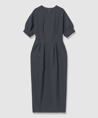 リネンライクタッキングワンピース