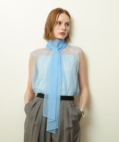 美品allureville アルアバイル ジョーゼットサファリポケットワンピース セール】 【LOULOU WILLOUGHBY】タフタティアードニット