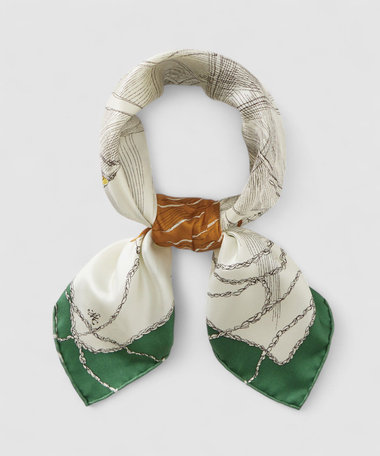 【manipuri(マニプリ)】65×65 SILK SCARF