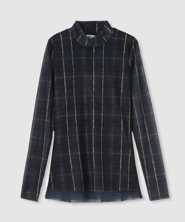 【BAUM UND PFERDGARTEN(バウムアンドヘルガーデン)】 JODI MESH CHECK JERSEY