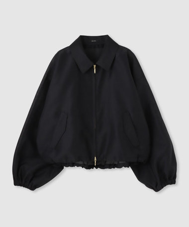 オーガンジーステンカラーブルゾン