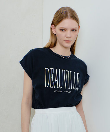 ピグメントダイターンバックスリーブ Tシャツ